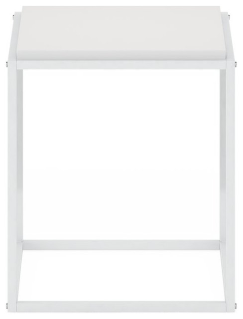 Moretti Modern Lifestyle Stackable Shelf, 1-Tier, Solid White/White ...