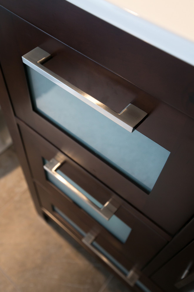 1970's Ranch General Bath with Modern Transformation Contemporary