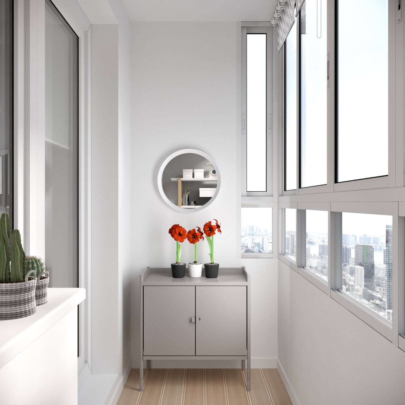 Балкон при кухне