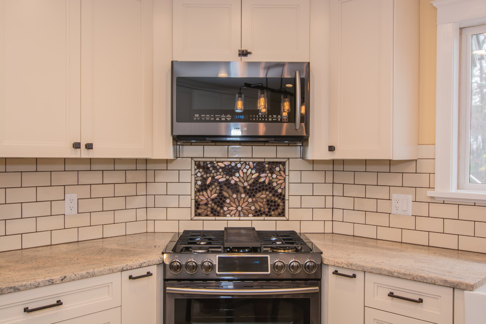 Inspiration for a transitional kitchen remodel in Boston