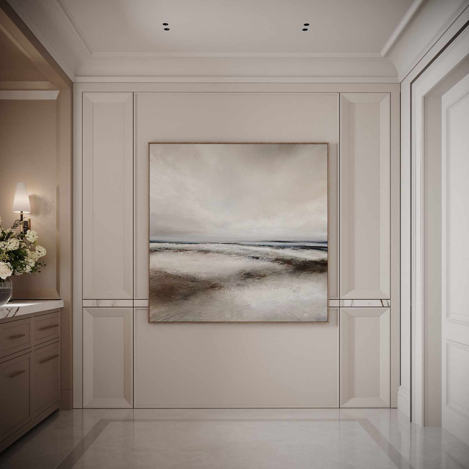 Гостевой санузел в стиле современная классика