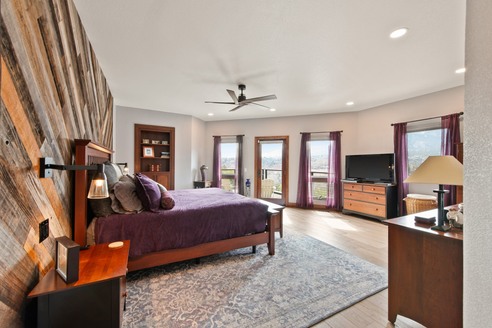 Inspiration for a transitional bedroom remodel in Denver
