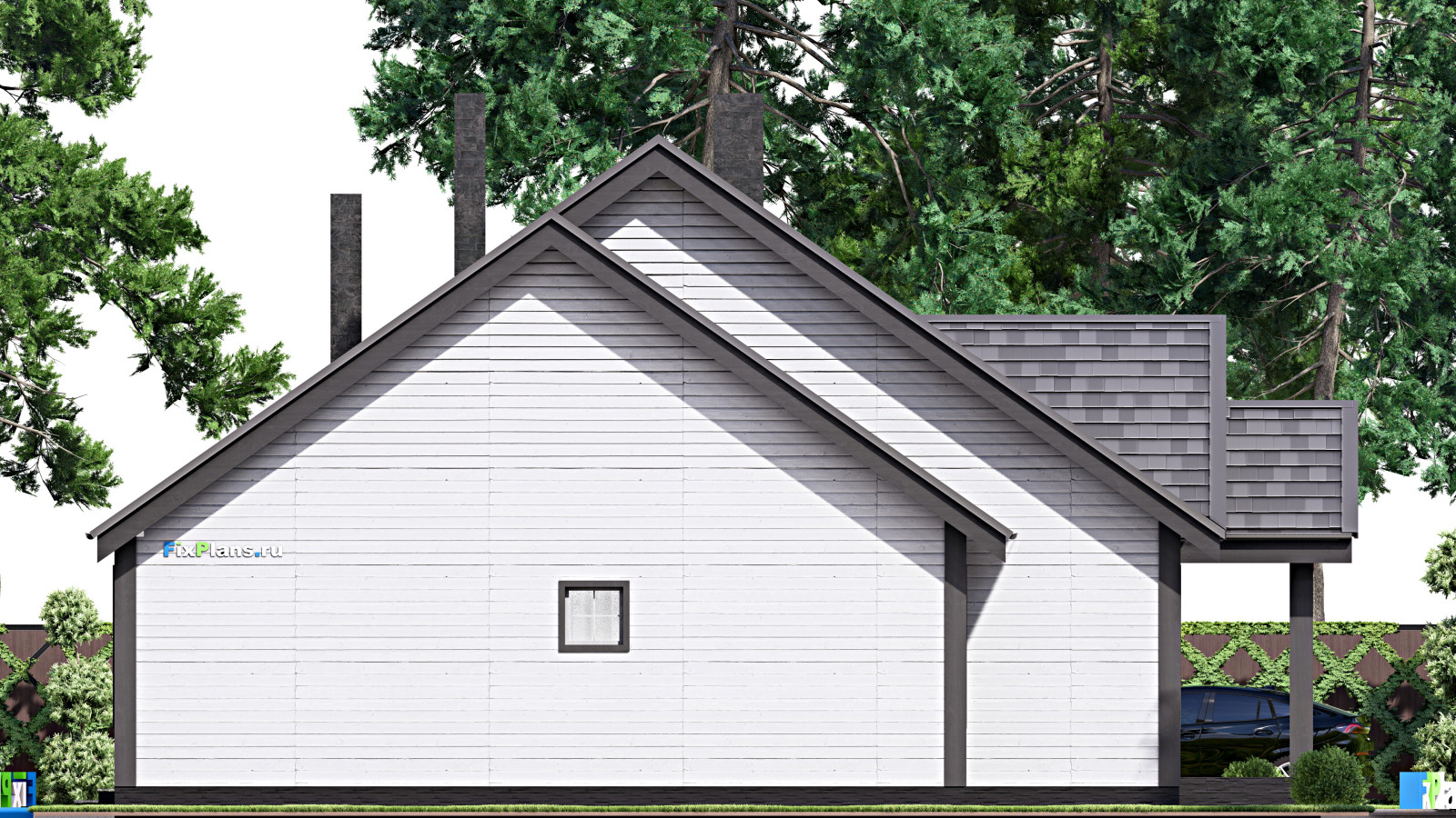 Проект одноэтажного дома 16х13м S145м2 F-16424