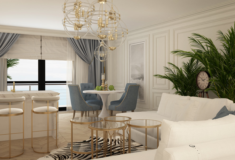 2-ух комнатная квартира в стиле Ар Деко. ЖК "Лазурный берег" г.Сочи