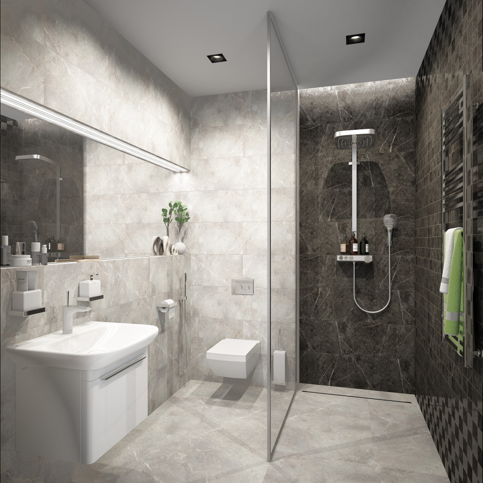 МОНОХРОМ С АКЦЕНТАМИ. Современный графичный интерьер.