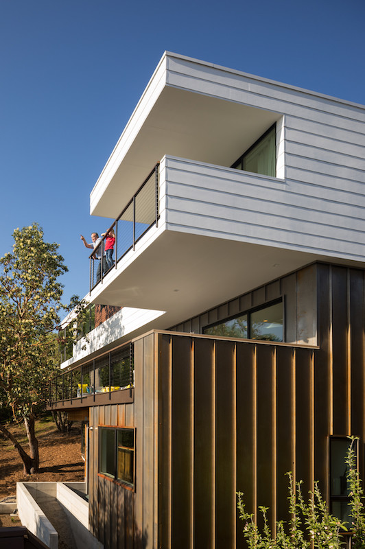 This is an example of a contemporary exterior in Seattle.