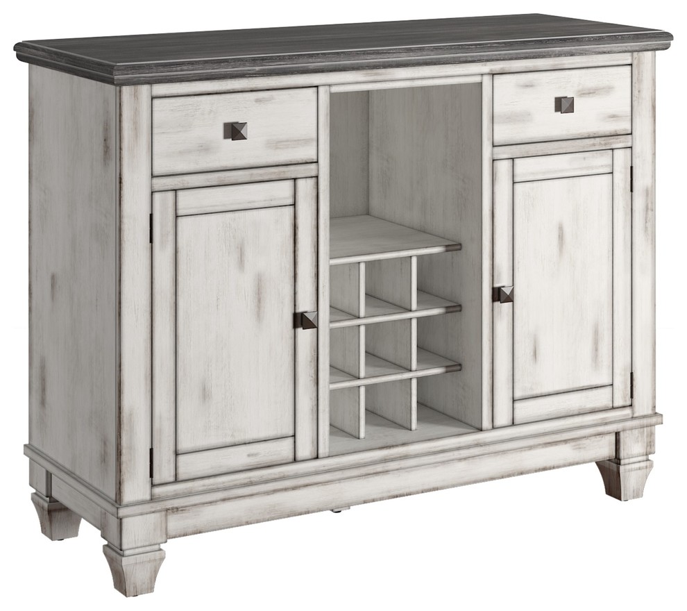 grey wine rack sideboard