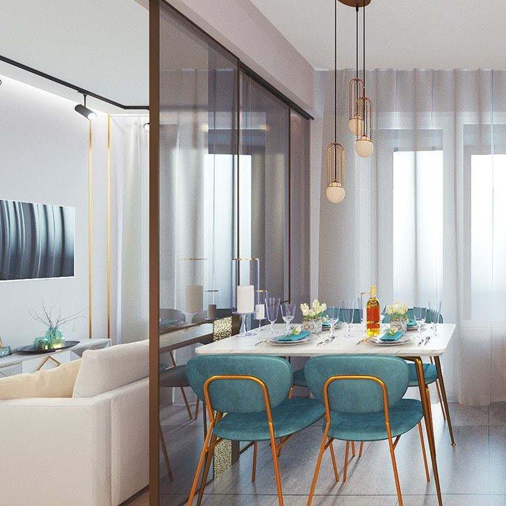 Дизайн-проект квартиры ЖК Филиград 60м2 (Современный Стиль)