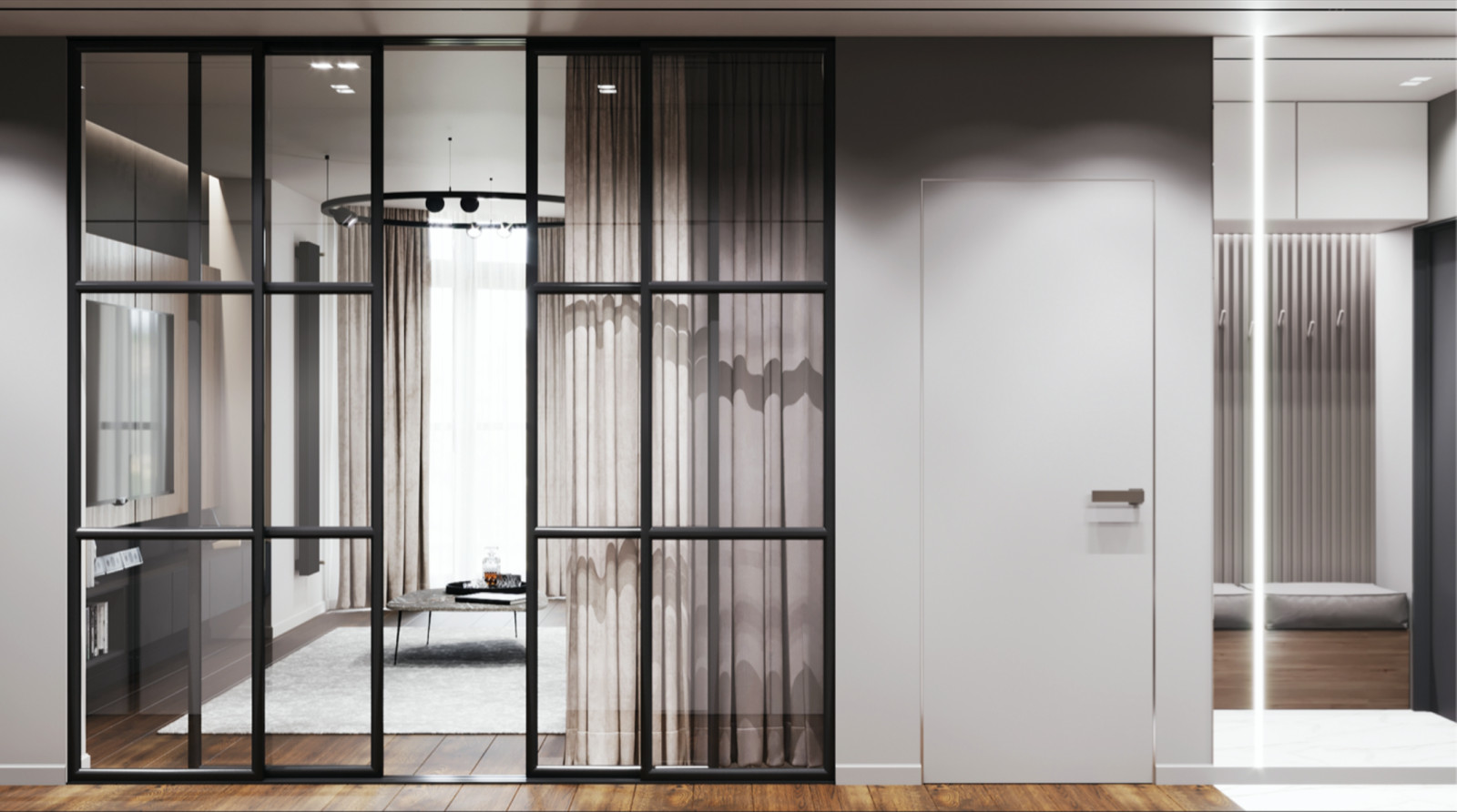 Дизайн проект трехкомнатной квартиры