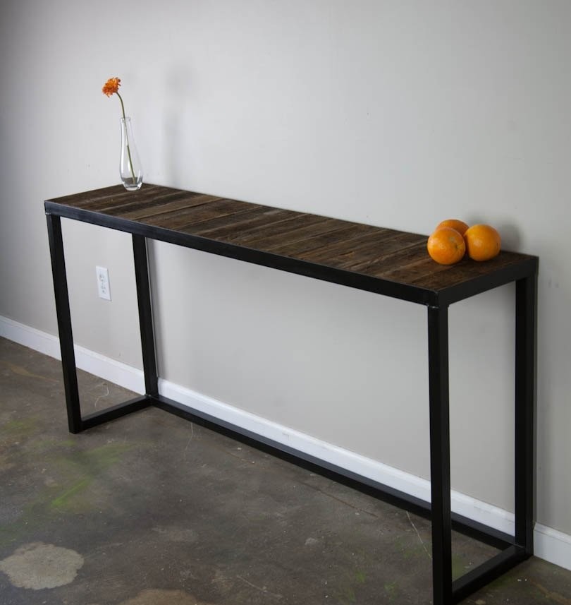 Bepoke tables and bedside tables with brushed brass legs