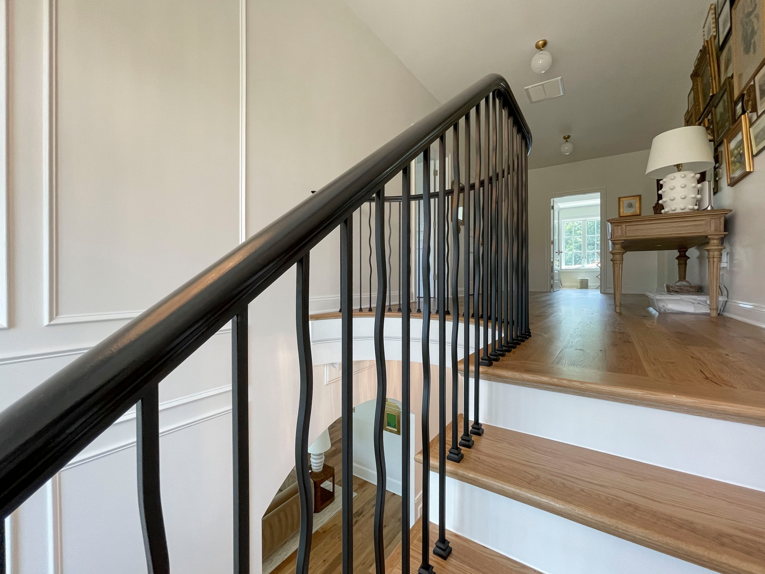 106_Modern Balustrade System Meets Traditional Winding Stairs, Aldie VA  20105