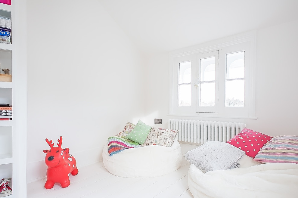 This is an example of an eclectic kids' room in London.