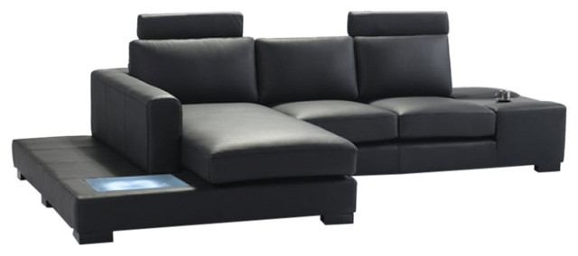Vig Divani Casa Modern Bonded Leather Sectional Sofa With Light Bonded Leather Sectional Sofa