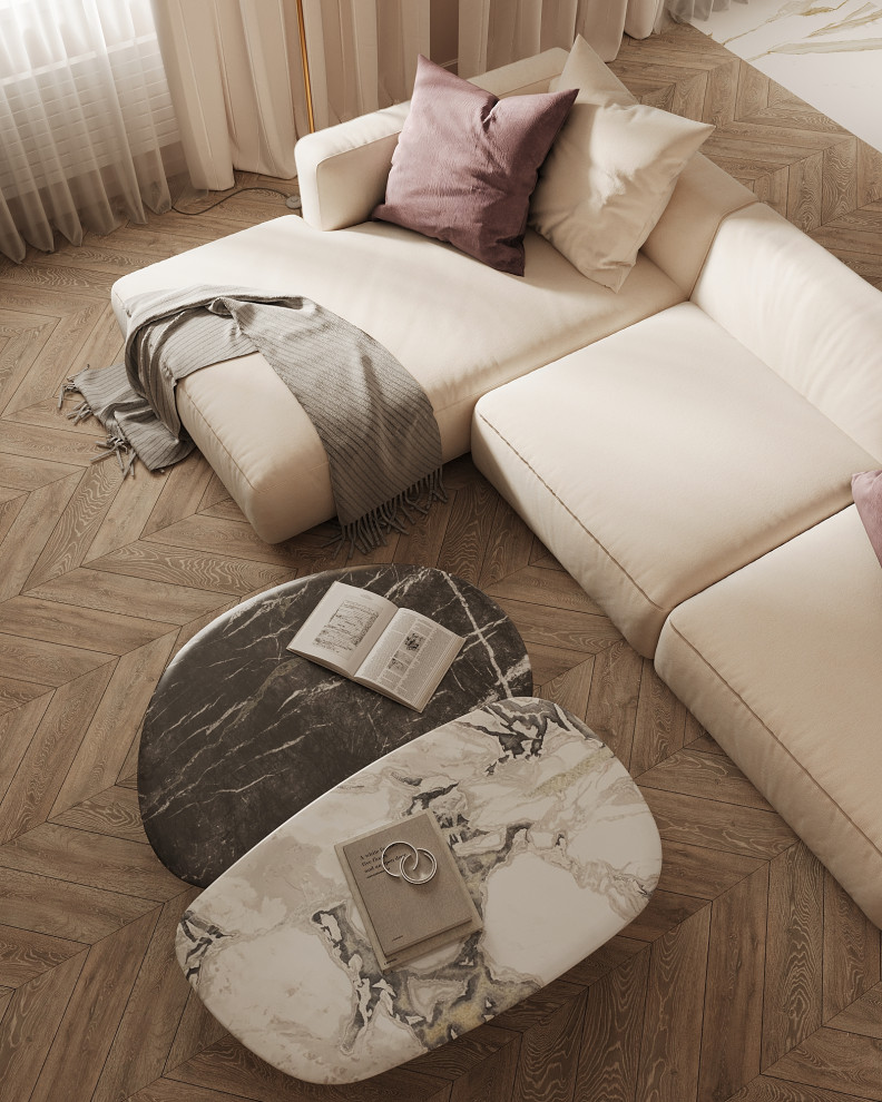 Проект Кухни-гостиной, 31 кв.м  ЖК "Настоящее", Москва