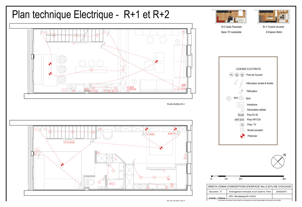 APPARTEMENT TRIPLEX - PAIRS 16ème : Conception, aménagement & décoration