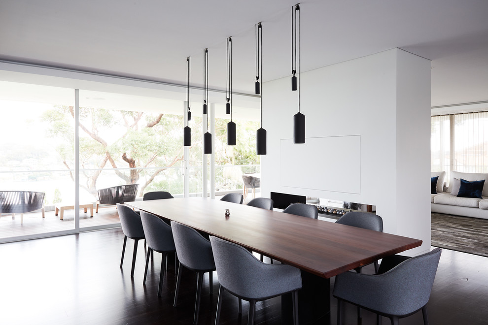 Photo of a contemporary dining room in Sydney.