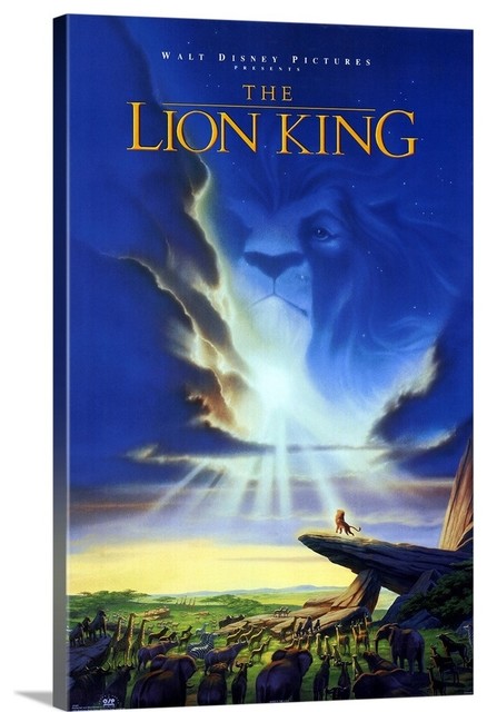 The LION KING Disney CANVAS PRINT Home Wall Decor Art Movie Kids Huge 3 Sizes
