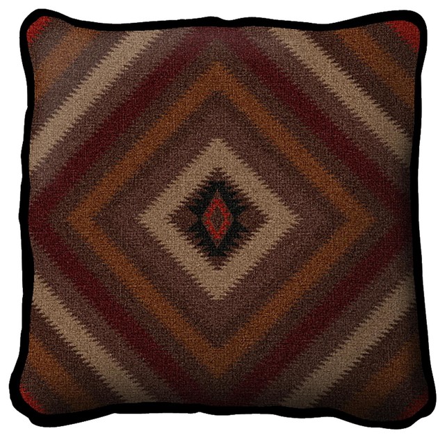 Shop Houzz Fine Art Tapestries Southwest Sampler Russet Pillow - Decorative Pillows