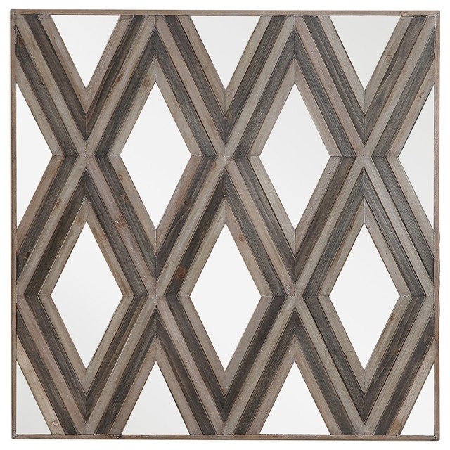 Uttermost Tahira Tahira Geometric Square Wall Mirror - Transitional - Wall Mirrors - by Better ...