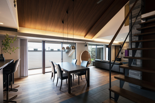 Sky Terrace contemporain-salle-a-manger