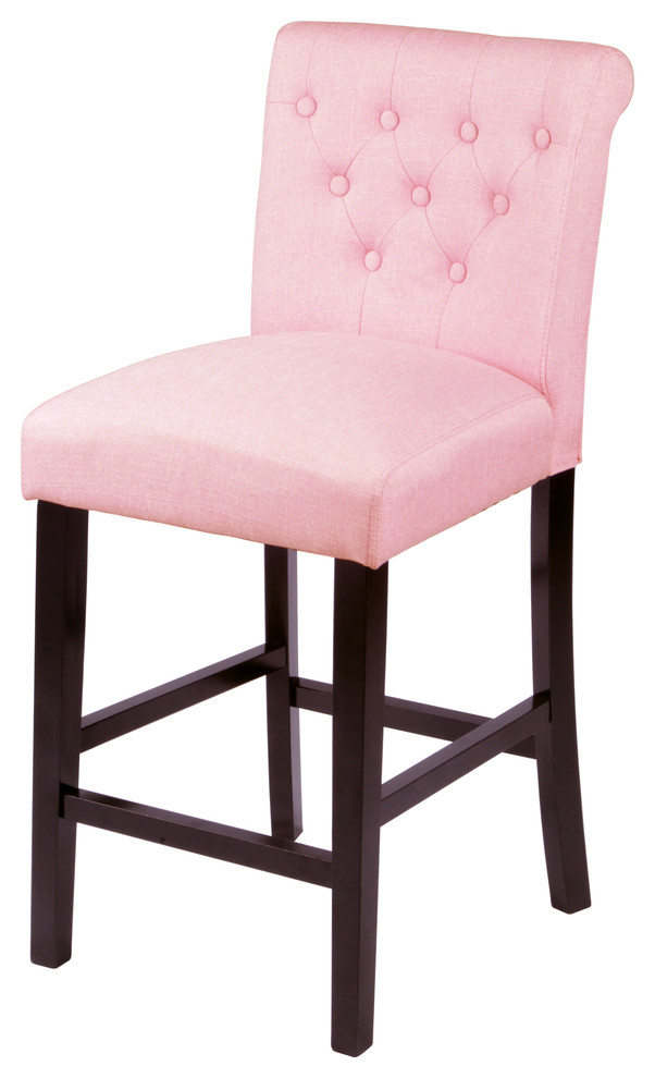 Sopri Counter Chairs, Set of 2 Transitional Bar Stools And Counter