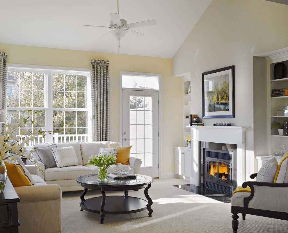 This is an example of a traditional living room in Burlington.