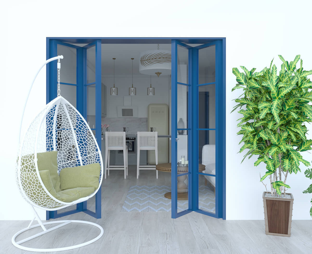 Зона отдыха на балконе