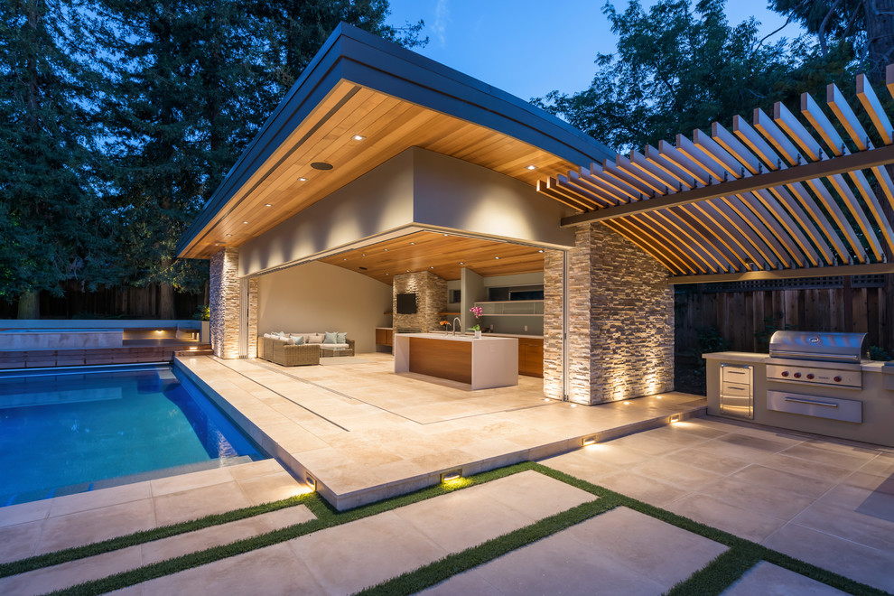 Modern Pool House - Modern - Exterior - San Francisco - by Studio3 ...