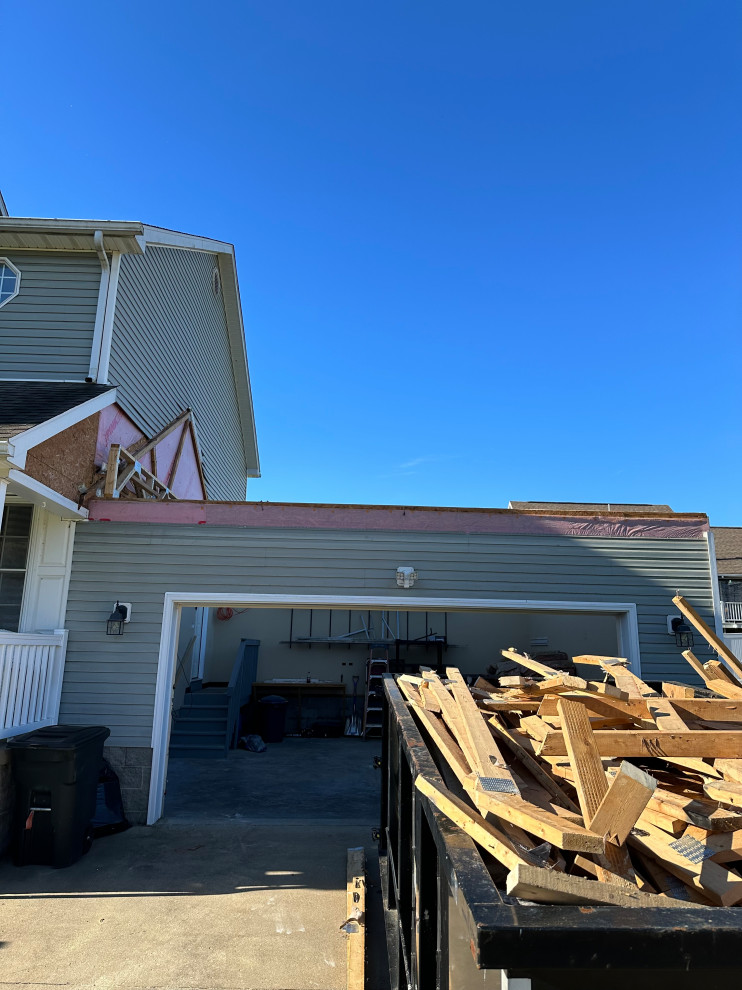 Room addition above a garage