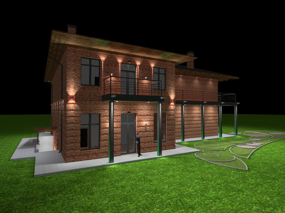 Освещение загородного дома