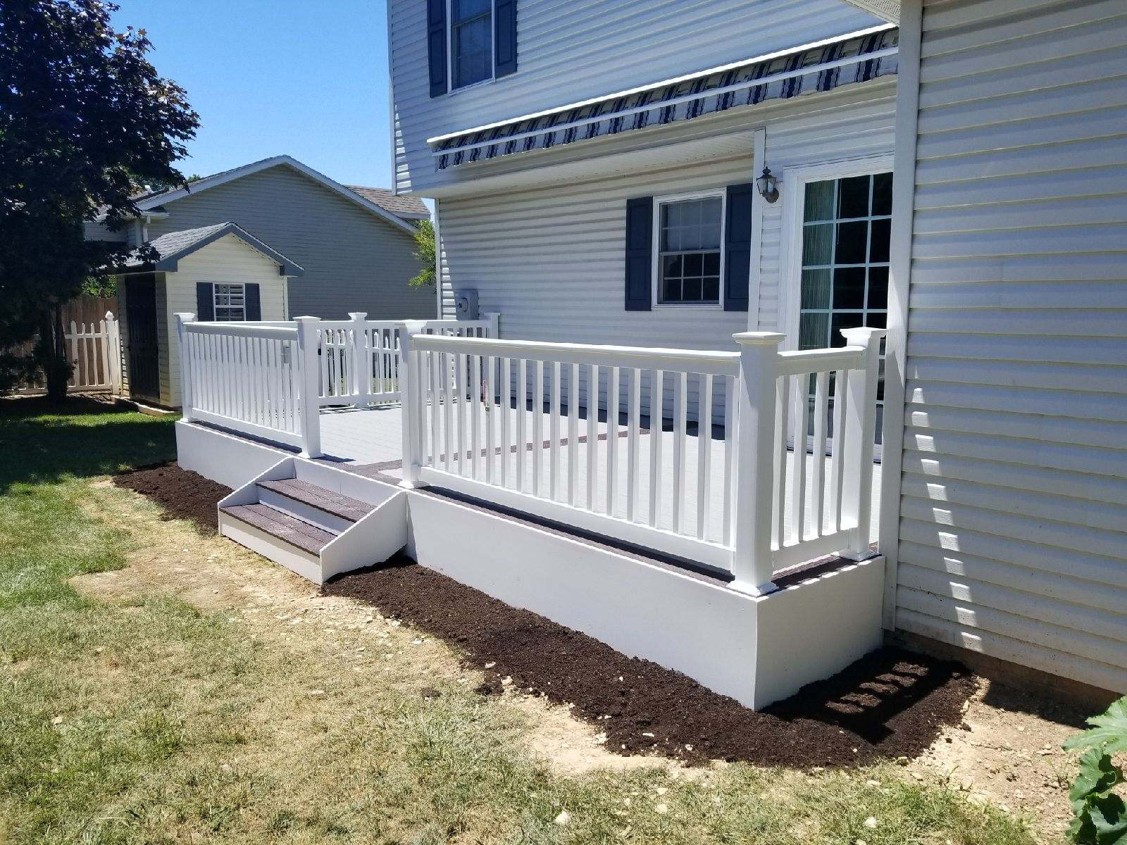 Deck Replacement - from Wood to Composite Picture Frame design