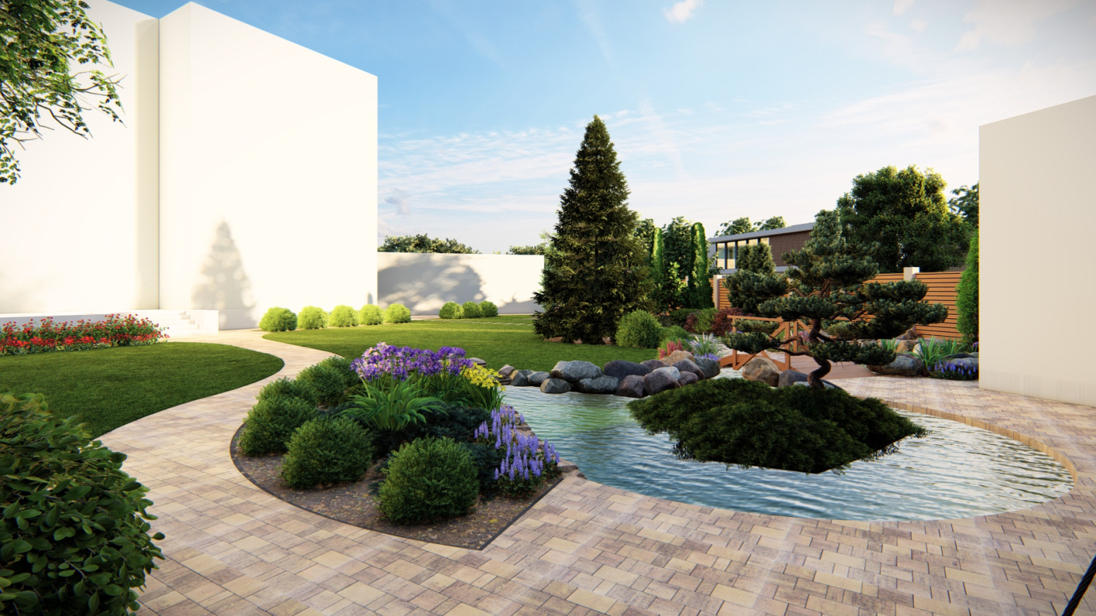 Ландшафтный дизайн в п. Лебяжья поляна