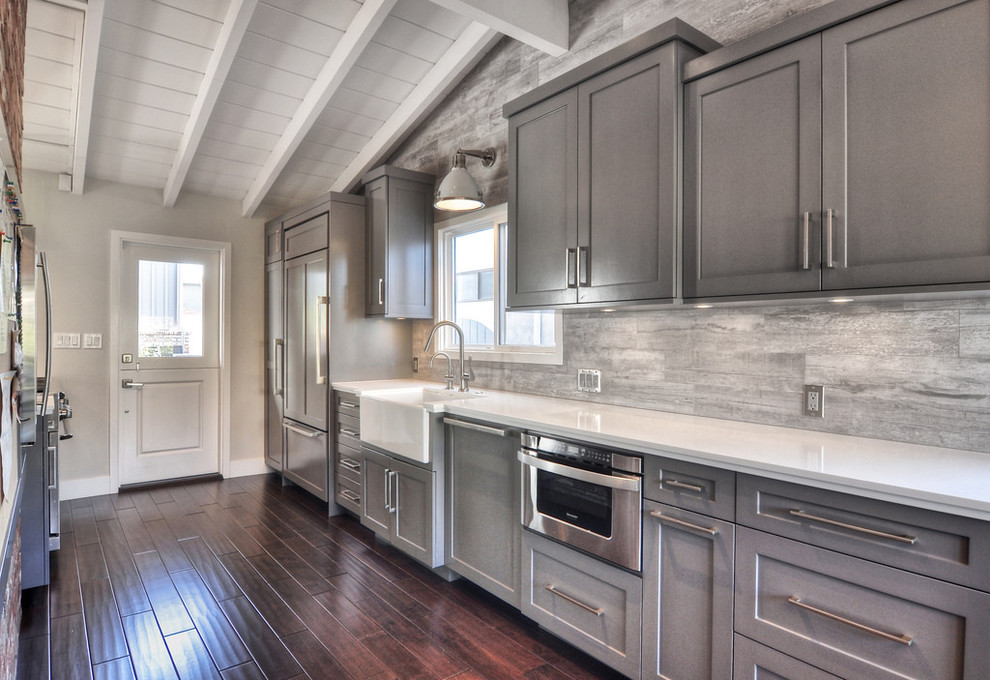 Example of a beach style kitchen design in Orange County