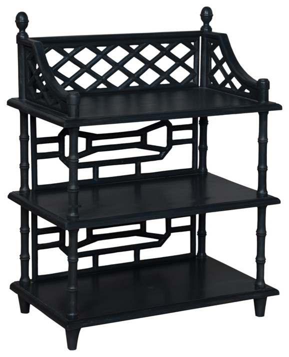 Guild Master 714552 Manor Spindle Shelf Asian Bedroom Furniture