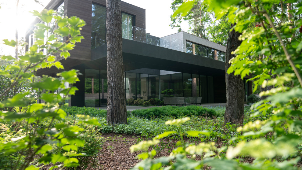 В гармонии с лесом. Модернистский сад. КП Новоуспенский 2020 г