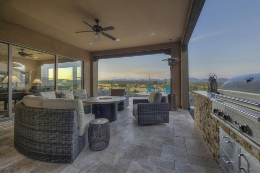 Inspiration for a transitional home design remodel in Phoenix