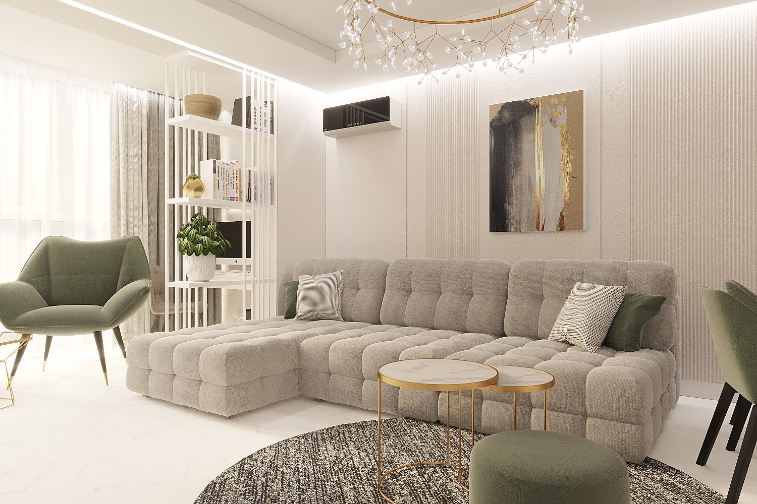 Дизайн двухкомнатной квартире в Квартале Энтузиастов