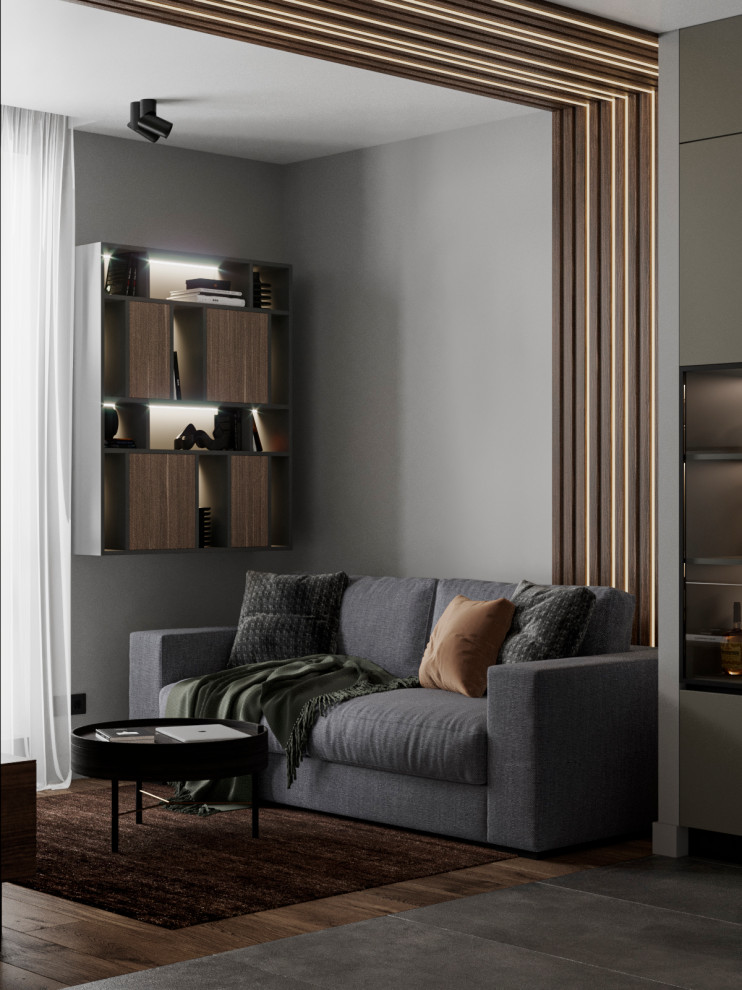 Blackflat. Квартира в ЖК Палаццио, 45 кв.м.