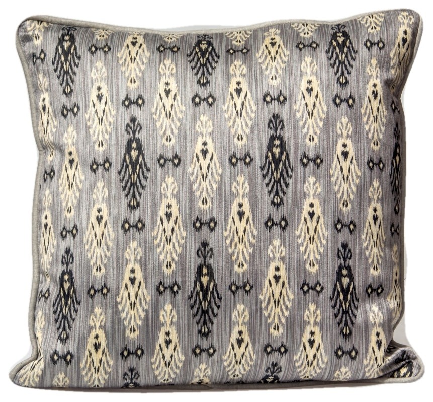 Ikat Pillow Cover Kravet Designer Pillow Cover Decorative Pillow Mediterranean Decorative Pillows By Gallerie Varda Houzz