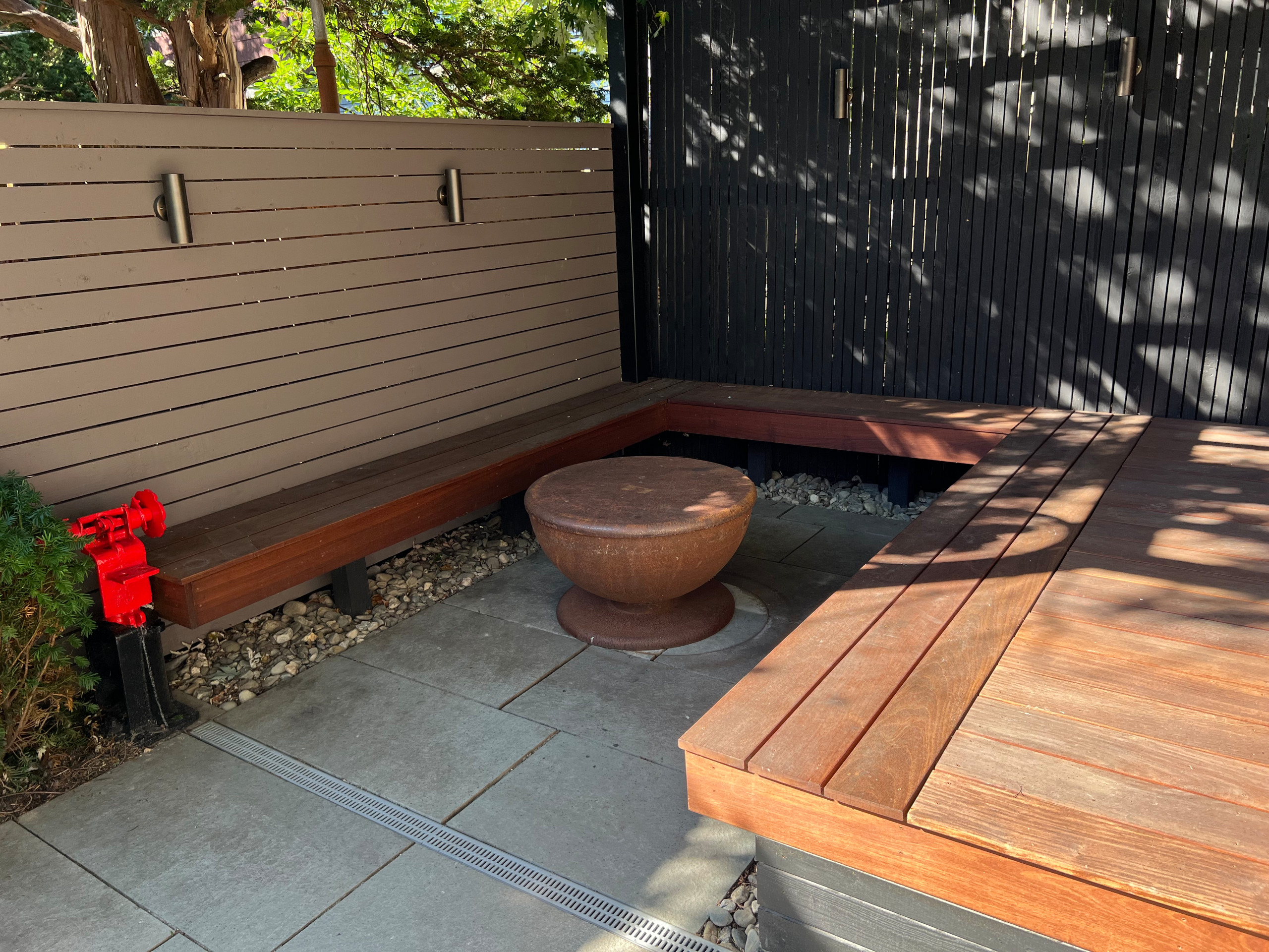 Shady Garden Deck and Pergola Renovation