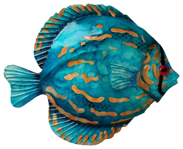 Blue Discus Fish Wall Decor