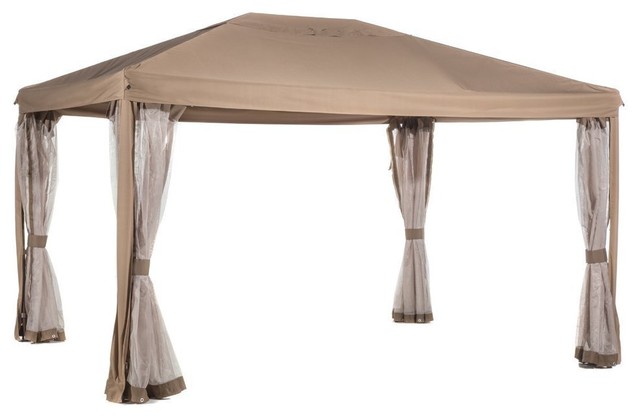 Abba Patio 10 X13 Fully Enclosed Gazebo Patio Canopy With Mosquito