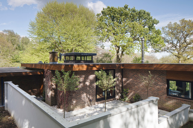 Courtyard trendy-hus-og-facade