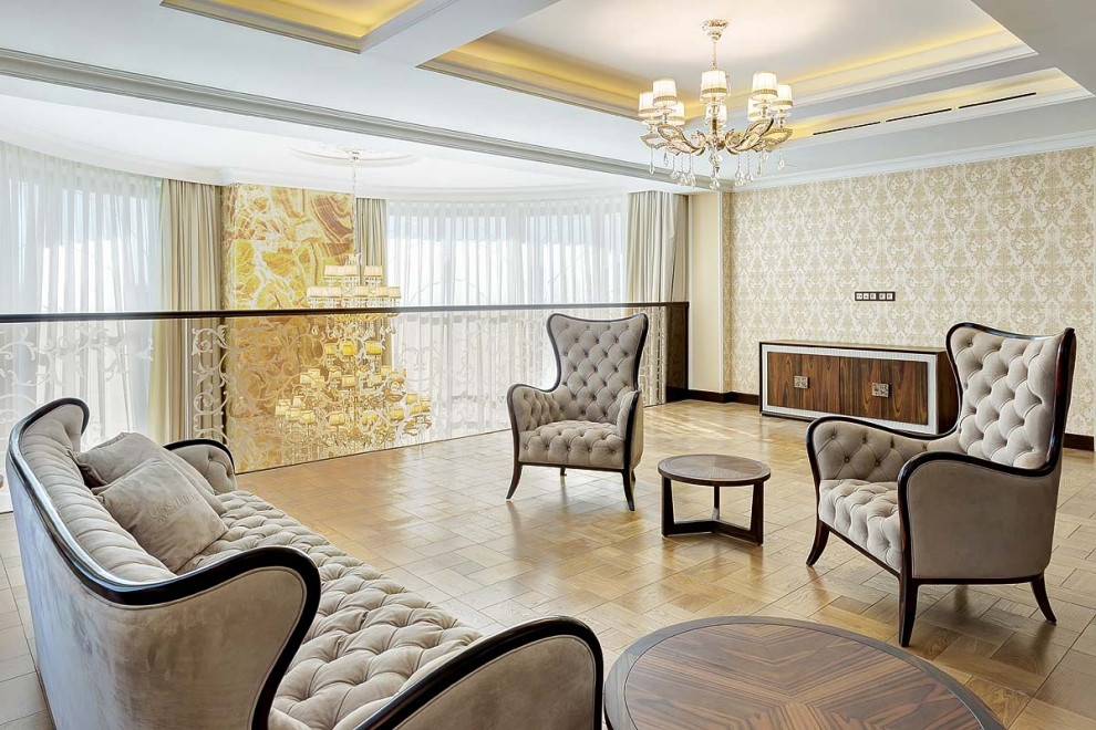 Дом в бежевых тонах