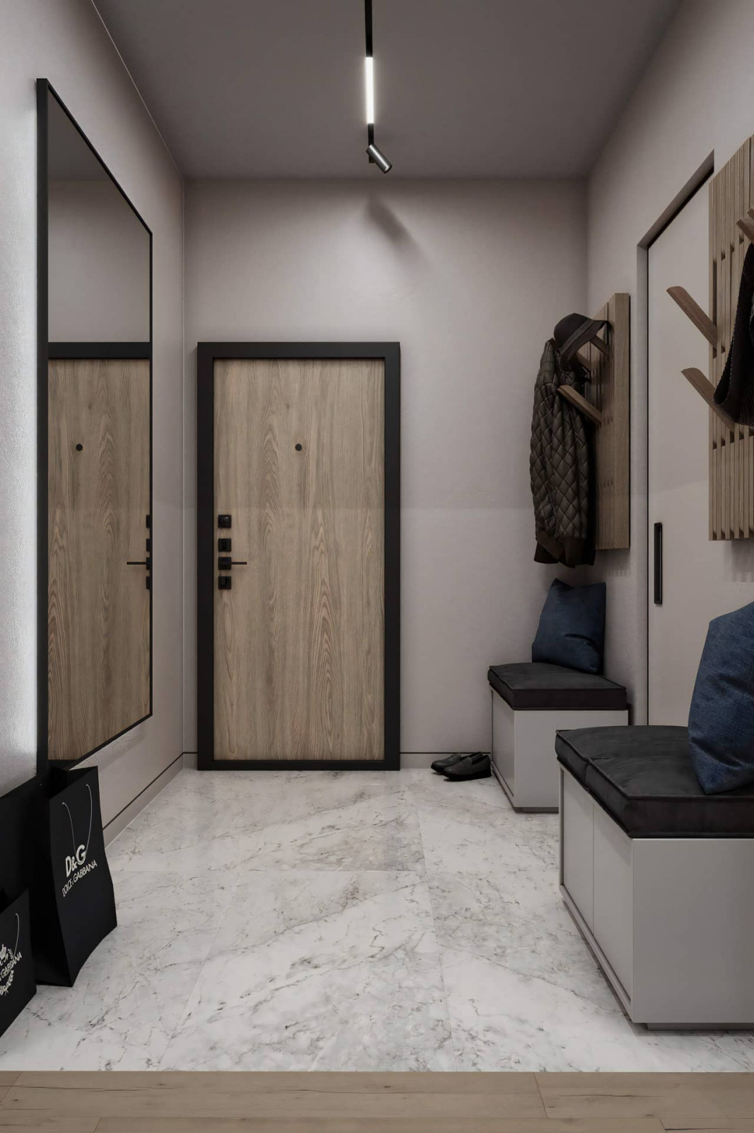 Дизайн и ремонт квартиры в ЖК «Хорошёвский» — Неоклассика для кота