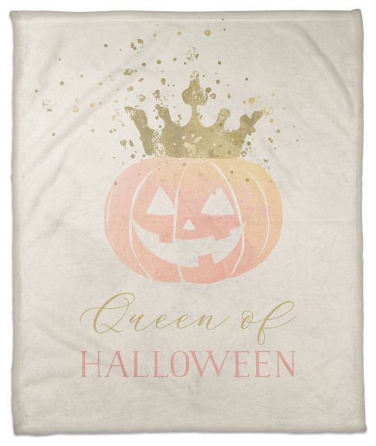 Queen of Halloween 50x60 Coral Fleece Blanket