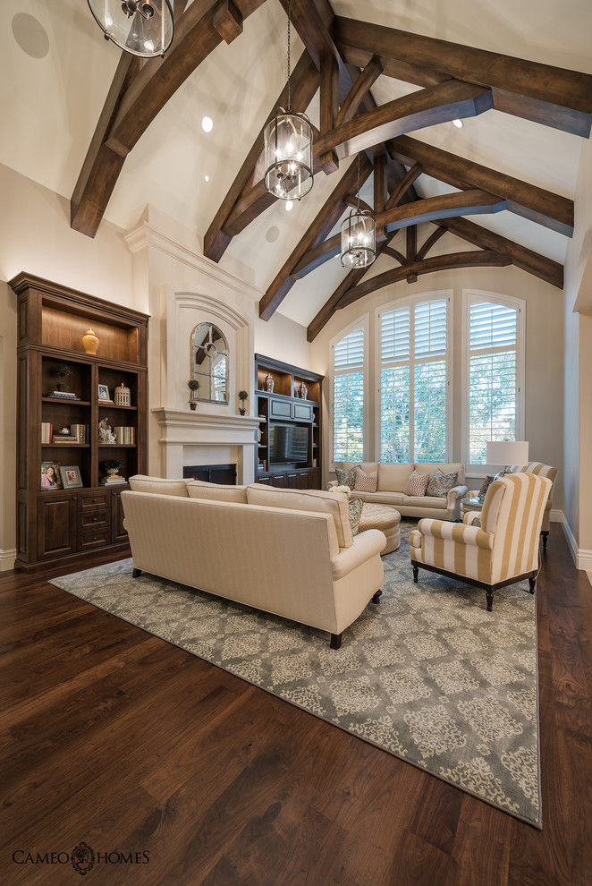 This is an example of a traditional living room in Salt Lake City.