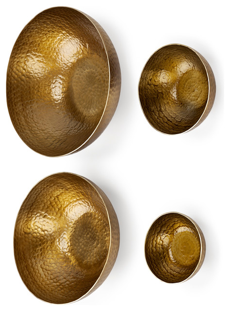 Mercana Elektra Set Of 4 Wall Decor Contemporary Metal Wall