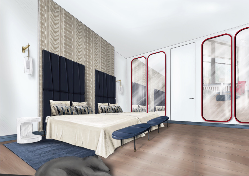 Проект "Лед тронулся" (Квартира в Москве на Молочном переулке, д.1, 280 кв.м.)