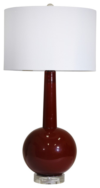 burgundy bedside lamps